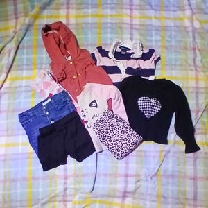Toddler Girls Clothing Lot 2T 24M Bundle 8pc Tahari Ralph Lauren Wonder Nation